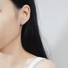 Pendientes de plata S925 para mujer, con forma de trébol, elegantes y sencillos, de moissanita para boda, joyería para las orejas, venta al por mayor transfronteriza.