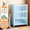 Estante de Livros com Porta de Vidro de Aço para Casa à Prova de Poeira Estante para Livros Infantis Gabinete de Exibição de Figuras de Espaço com Luz Gabinete Ita Gabinete de Lata