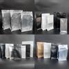 Sacos Selados de Oito Lados com Revestimento de Alumínio Yin-Yang para Atacado, Sacos Semi-Transparentes Auto-Portantes, Sacos de Selagem para Alimentos com Nozes e Tâmaras Vermelhas, Sacos de Embalagem de Alimentos