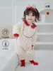 150g Ropa de una pieza acolchada engrosada de otoño e invierno Categoría a Ropa de bebé cálida de algodón Ropa de bebé niña de manga larga para gatear
