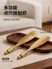 Placa Gua Sha de Latão Puro para Acupressão, Adequada para Mãos, Pescoço e Corpo Inteiro, Ferramenta de Auto-Gua Sha para Uso Doméstico, Ferramenta Mágica que Economiza Esforço