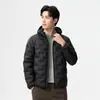 Chaqueta Ligera de Plumas con Capucha para Hombre, Ropa de Invierno Holgada y Cálida, Chaqueta de Plumas de Pato Blanco de Gama Alta para Hombres Jóvenes en Otoño e Invierno