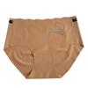 En stock nuevo lindo oso personalizado sin costuras seda de hielo ropa interior de mujer simple estudiante cintura de algodón transpirable calzones