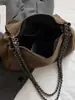 Shuai Mijia 2026 Bolso Nuevo Bolso de Hombro Sencillo para Mujer Color Sólido Cadena Bolso de Axila Bolso Tote de Gran Capacidad Bolso para Mujer