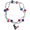 Ventas Directas de Fábrica Pulseras Personalizadas Hechas a Mano 32 Equipos de Fútbol de la NFL Pulseras de Cristal para Mujer Pulseras de Temperamento de Moda