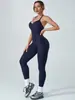ZORA Bodysuit de Yoga Popular Europeo Halter Espalda Descubierta Melocotón Trasero Pantalón Largo Ropa Deportiva de Fitness Monos