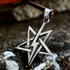 Beier novo pingente simples de estrela de cinco pontas raio aço titânio comércio exterior retrô acessórios de colar de aço inoxidável