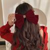 Diadema con lazo rojo para mujer, horquilla navideña, cuerda para el cabello 2021, nuevos accesorios para el cabello de celebridades de Internet, pinza para la cabeza, tocado