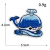 Série Oceano Adesivos de Tecido Bordados Sem Costura para Passar Peixe e Camarão Estrela do Mar Concha Bordado Computador Bolsa Roupas Decoração Patch