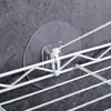 Abrazadera de sujeción para brida de cable tubo de gestión de cables alambre parche sin rastro en la pared gancho fijador adhesivo ajustable sin perforación