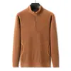 Jaqueta masculina para atividades ao ar livre com forro de fleece, novo estilo outono/inverno 2024, jaqueta quente de gola alta para homens de meia-idade, atacado