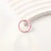 Anillo de resorte de aleación de zinc pintado en stock, bolsa con hebilla redonda pequeña, accesorios de joyería, hebilla de resorte abierto, anillo de resorte colorido