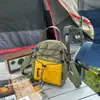 Mochila de trilha leve estilo montanha para estudante universitário, bolsa transversal para casal viajante, bolsa mini de ciclismo e montanhismo ao ar livre com blocos de cor
