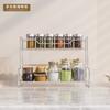 Estante de baño de acero inoxidable, sin perforaciones, multifuncional, para dormitorio, cocina y escritorio.