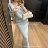 Conjunto de Duas Peças em Cashmere de Ovelha de Alta Qualidade Cor Lisa Moda 2025 Versátil Elegante Cardigan de Tricô Vestido para Frio