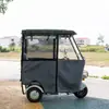 Cobertura de Garagem para Triciclo Elétrico Transparente Totalmente Fechada Nova Cortina de Para-brisa para Cobertura Lazer e Proteção contra Frio Lona de Chuva para Idosos Toldo