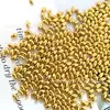 Grãos de Arroz Trigo Dourado Não Porosos Banhados a Água Pérola de Imitação Enfeites de ABS Brinquedo de Montagem Manual Contas Preenchidas