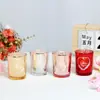 Copo Vazio para Vela Decoração de Casamento Criativa Europeia e Americana Romântica Dia dos Namorados Suporte de Vela de Vidro Decoração de Casa Vela Aromática DIY