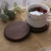 Posavasos Creativo de Madera Maciza Grabado de Logo Bandeja de Té Personalizada de Madera Soporte para Tazas Esterilla de Té Posavasos de Madera para Té Almohadilla Térmica Japonesa
