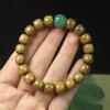 Pulseira de Contas de Sândalo Verde Tipo Antigo 10mm Pulseira Acessórios de Abóbora Verde Homens e Mulheres Brinquedos Culturais Contas de Rosário Joias Atacado