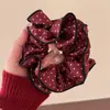 Scrunchie Vermelho Estilo Coreano para o Ano Novo para Meninas, Elástico para Coque, Versátil Acessório de Cabelo Corda de Cabelo Versão Coreana de Nicho