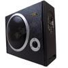 Subwoofer de carro fino de alta potência de seis polegadas, oito polegadas e dez polegadas, assento inferior de couro modificado para áudio de carro quadrado