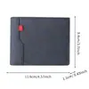 Bolso de Lona Nuevo Cartera para Hombre Bolso de PU Cartera Portatarjetas de Negocios Casual Monedero Ultra Ligero Impermeable Portatickets