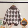 Suéter Grueso de Cuello Alto para Niños 2026 Otoño/Invierno Nuevo Estilo Ropa de Punto para Niños Capa Interior Capa Base Ropa para Niños