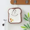 Toalha de Mão Infantil Macia de Microfibra Cor Coral Toalha de Mão Pendurável Jardim de Infância Doméstica Absorvente Pequena Toalha para Cabelo