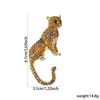 Moda Retro Europea y Americana Broche de Tigre Año Zodiacal del Tigre Pin Conmemorativo de Aleación de Diamante Unisex Corsage Decorativo