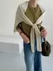 Chal de Bambú y Lino Blanqueador Dopamina para Mujer Primavera y Verano, Protector de Cuello para Habitaciones con Aire Acondicionado, Cubierta de Viaje, Fabricante de Chal con Protección Solar