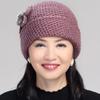 Sombrero para mujer de mediana edad y anciana invierno abuela señora mayor lana cálido con forro polar madre sombrero viejo viento frío grueso