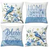 La funda de almohada Amazon 2026 con estampado de flores y pájaros de primavera es cálida, cómoda y suave, perfecta para decorar el sofá de la sala de estar.