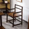 Silla de té, Silla principal, Silla de respaldo alto, Silla con respaldo, Taburete para invitados de oficina con reposabrazos, Taburete cuadrado pequeño, Taburete bajo, Estilo chino nuevo