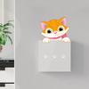 Al por mayor transfronterizo una variedad de rana tigre gato linda mascota animal de dibujos animados hogar lindo feo decorativo pegatinas de interruptor