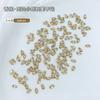 Rhinestones de Circonita Color Champán para Uñas, Mini Rhinestones Planos por Detrás, Decoraciones para Uñas, Rhinestones de Forma Irregular, Rhinestones Color Champán, Diamantes Mixtos para Uñas