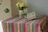 Mantel Estilo Tailandés del Sudeste Asiático Estilo Étnico Xizang, Mantel Redondo Exótico Estilo Americano para Mesa de Café