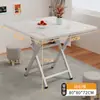 Mesa plegable, mesa de comedor cuadrada, mesa pequeña para uso doméstico, alquiler de apartamentos pequeños, mesa de comedor sencilla, mesa cuadrada