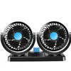 Ventilador de carro caminhão grande 24v volt 12v refrigeração minivan cabeça dupla carro poderoso carro ventilador elétrico usb