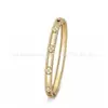 Anillo Brazalete Calidoscopio Trébol de Cuatro Hojas Familiar Budista para Mujer Grueso Chapado en Oro Rosa 18k Collar Clavícula Ventas Directas de Fábrica