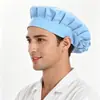 Gorras de trabajo transfronterizas, gorros para fábrica de alimentos, gorros a prueba de polvo e higiene para talleres, gorros de chef de cocina, gorras de trabajo para cafeterías y catering.