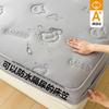 2025 Juego de Sábanas Ajustables Impermeables Acolchadas Ultrasónicas de Tres Piezas Color Puro Barrera para Orina Cubre Cama Protector de Colchón