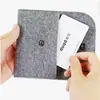 Monedero Casual de Fieltro, Monedero, Lindo Mini Tarjetero para Hombres y Mujeres, Tarjetero de Negocios, Se Puede Agregar Logo
