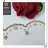 Accesorios de encaje de malla blanca clara de poliéster con bordado de hilo dorado de 8,5 cm, accesorios para falda Lolita