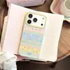 Aplicable a Apple 18promax Japonés y Coreano Caricatura Nicho 15 Rayas de Colores Puntos Funda para Teléfono iPhone16pro