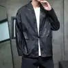 Chaqueta Hanfu casual para hombre con estampado de dragón, estilo de frente abierto, adecuada para primavera y otoño, con botones de estilo chino, color blanco y una versión modernizada de la túnica tradicional de manga larga