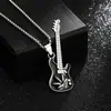 Europa y Estados Unidos explosiones transfronterizas música rock auriculares colgante collar joyería hombres hip-hop acero de titanio cadena larga para suéter venta al por mayor