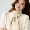 Nuevo bufanda de cachemir de otoño e invierno para mujer, tejida, cálida, corta, a prueba de frío, protectora del cuello, con estampado de dibujos animados y diseño de poni jacquard