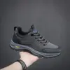 Zapatos de Senderismo para Hombre Primavera y Otoño Cuero Suela Blanda Zapatos Casuales Suaves Suela Gruesa Versátiles Zapatos Deportivos para Correr Zapatos de Senderismo para Hombre