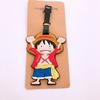 Anime japonés One Piece etiqueta de embarque para equipaje Luffy Sauron Joba adornos de identificación para bolsa de equipaje etiqueta pequeña
